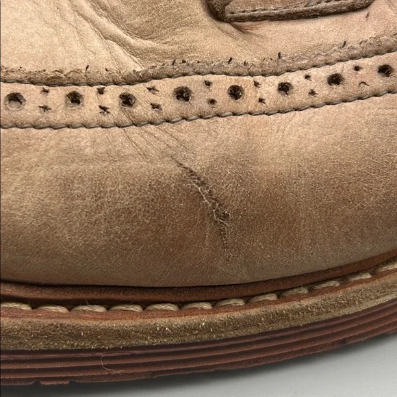 Allen Edmonds Shannon Drive Oxford Shoes Sz 15 D Longwing Tan Men's